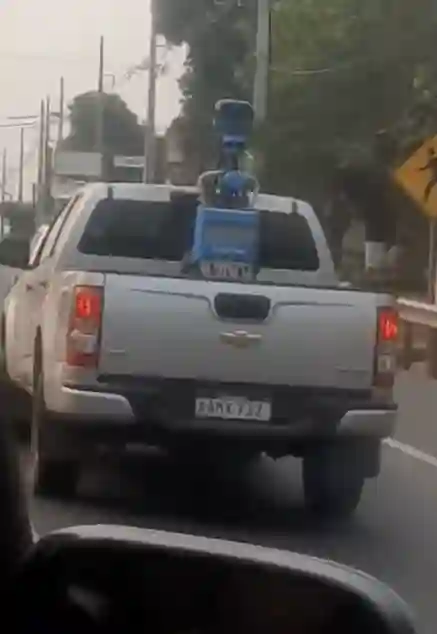 Picture of a Google Car spotted in Capiatá, Central Department, Paraguay on October 1, 2024.
