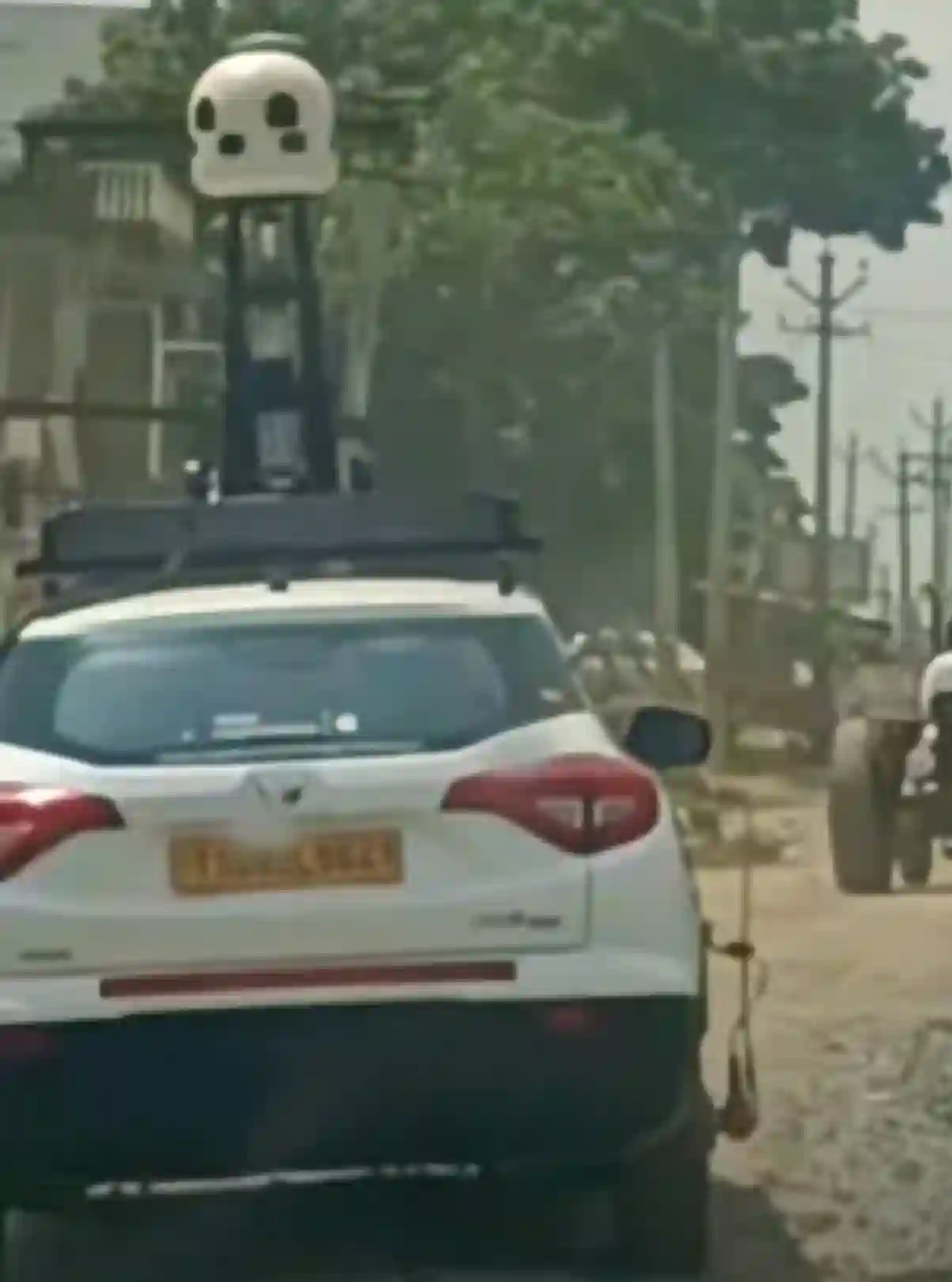Picture of a Apple Car spotted in Raniwara, Rajasthan, India on October 5, 2024.