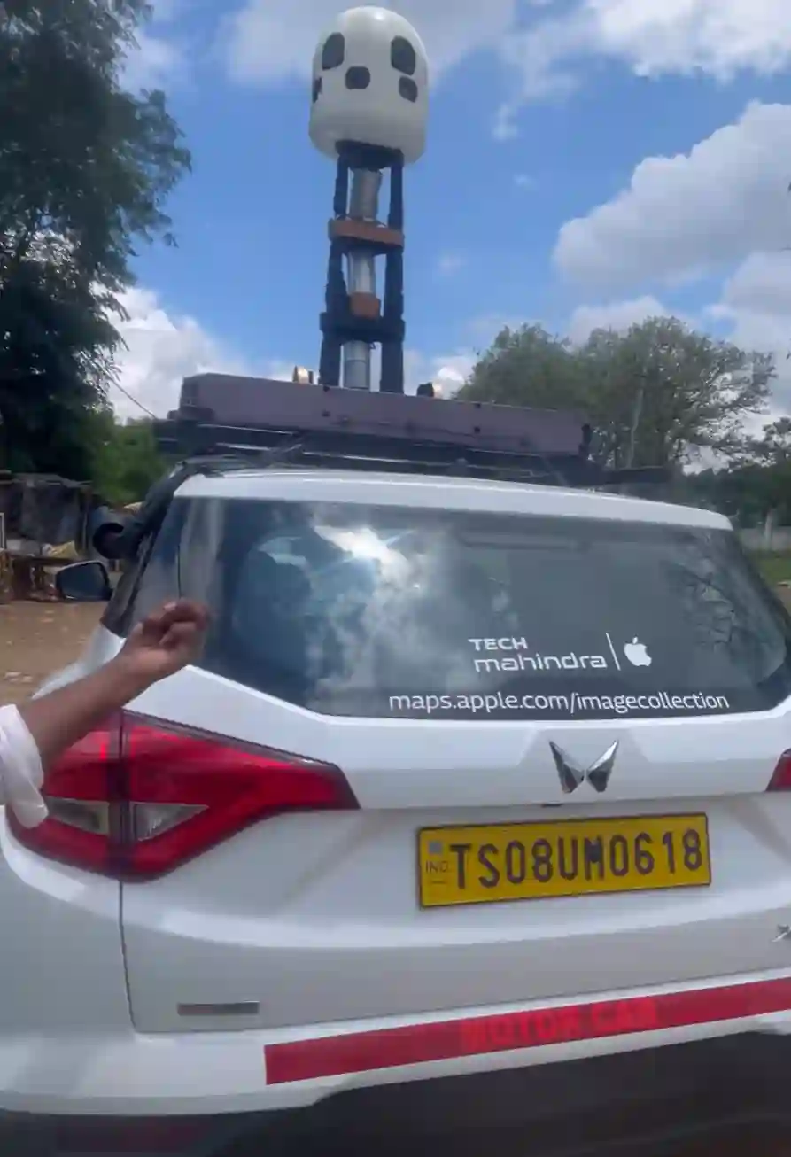 Picture of a Apple Car spotted in Madikeri, Karnataka, India on May 21, 2024.