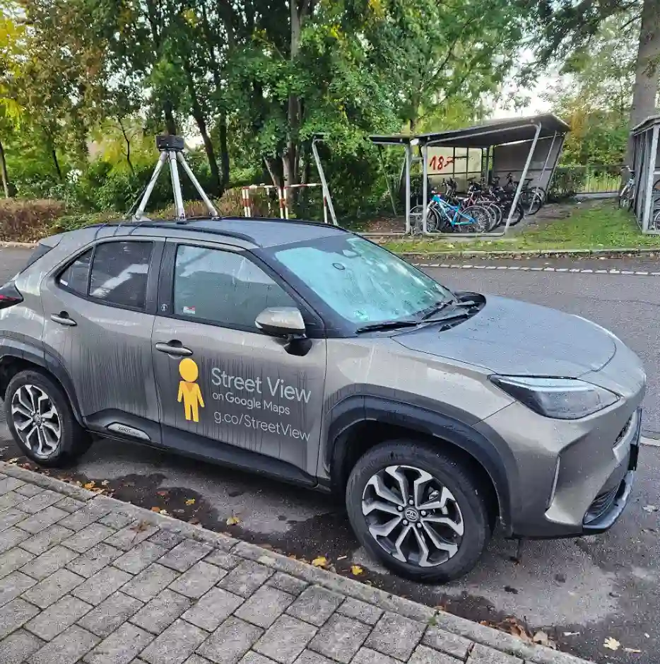 Picture of a Google Car spotted in Illertissen, Bavaria, Germany on October 9, 2024.