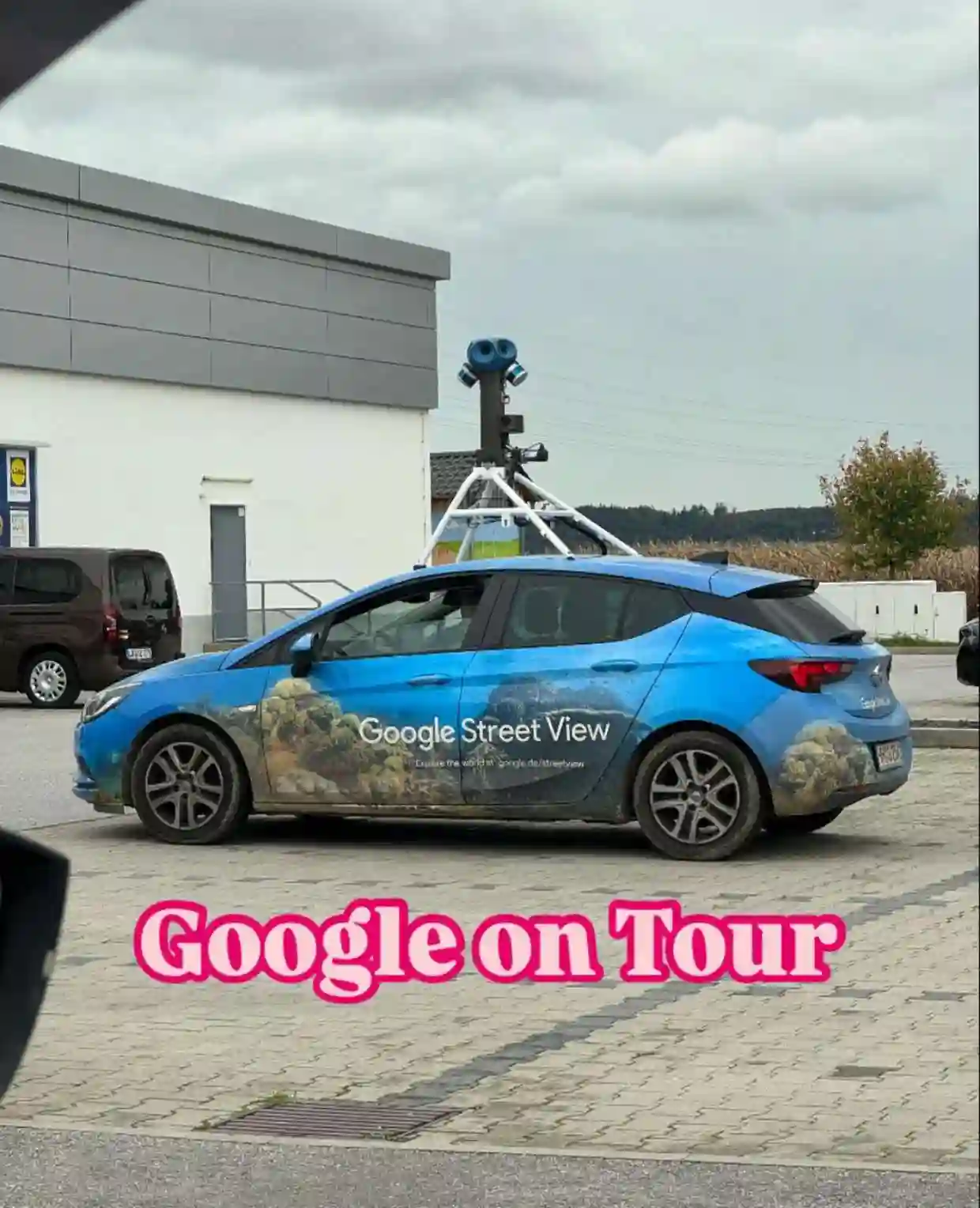 Picture of a Google Car spotted in Essenbach, Bavaria, Germany on October 10, 2024.