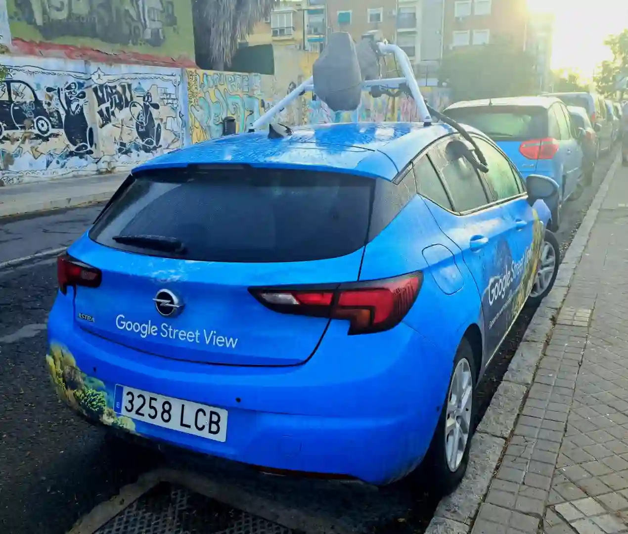 Picture of a Google Car spotted in Huelva, Andalusia, Spain on October 8, 2024.