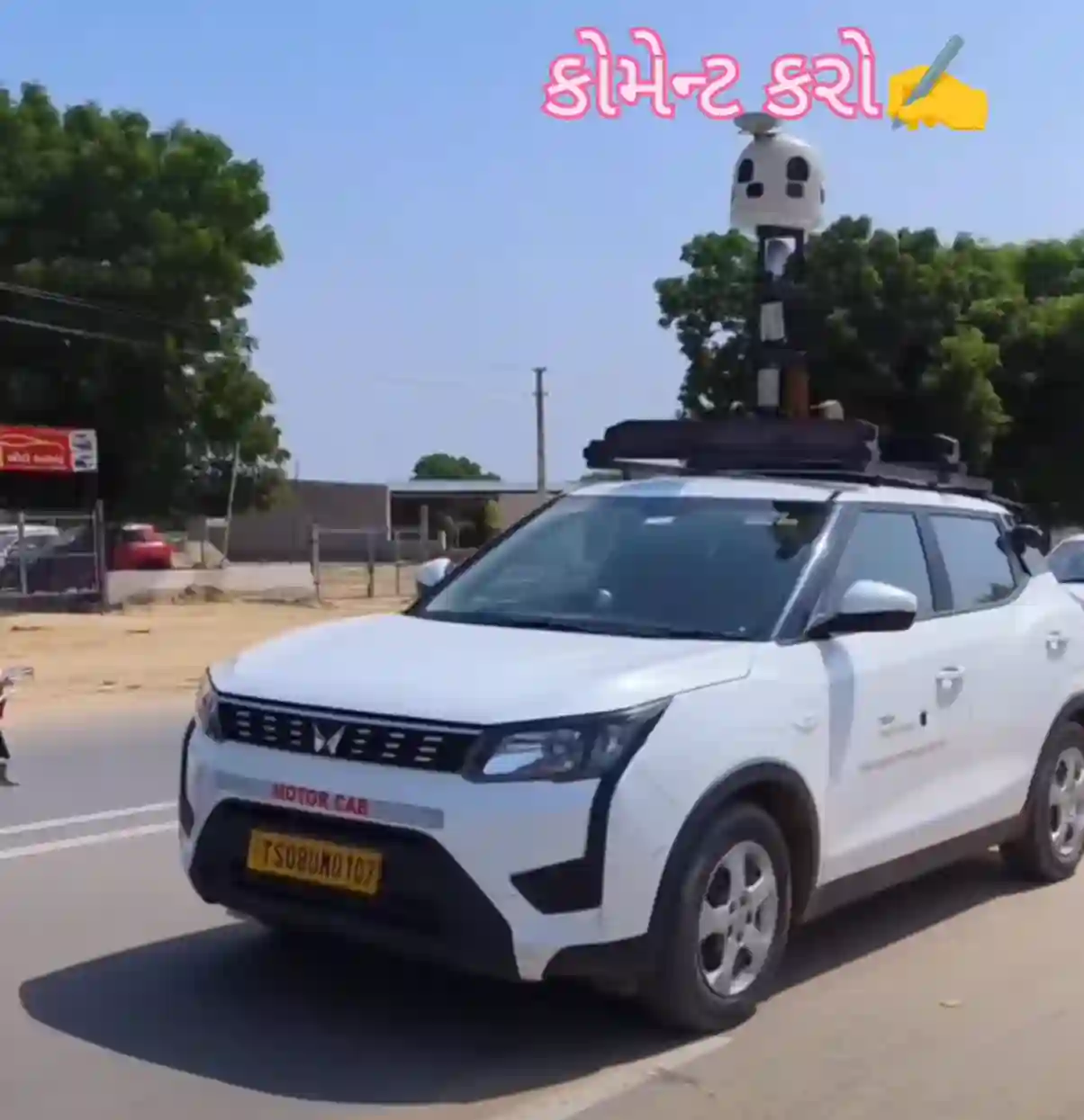Picture of a Apple Car spotted in Tharad, Gujarat, India on September 20, 2024.