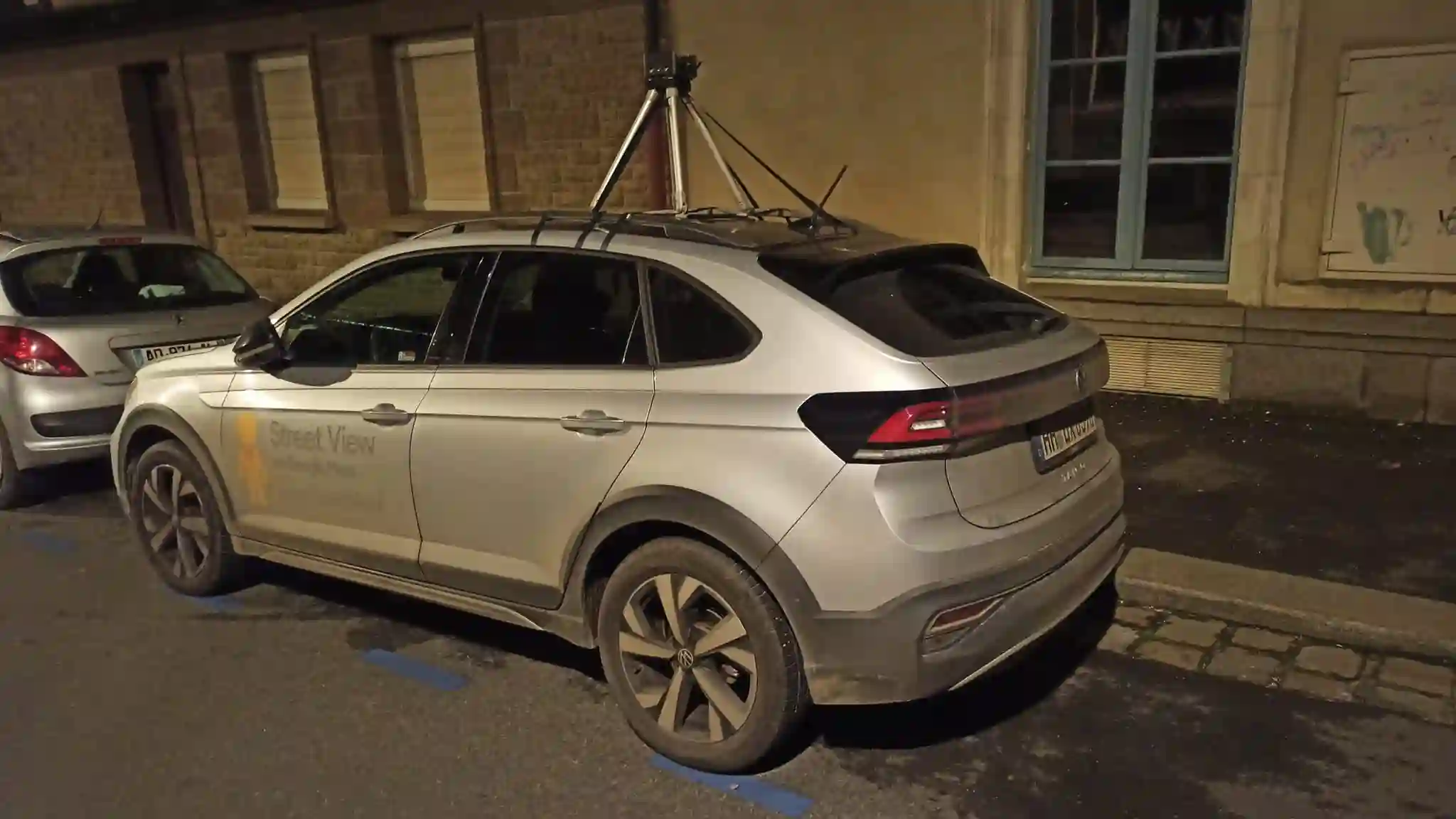 Picture of a Google Car spotted in Fougères, Brittany, France on October 13, 2024.