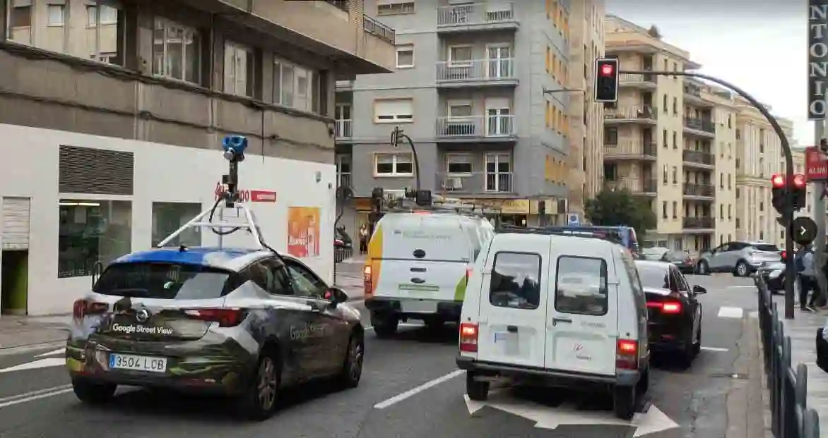 Picture of a Google Car spotted in Salamanca, Castile and León, Spain on October 14, 2024.
