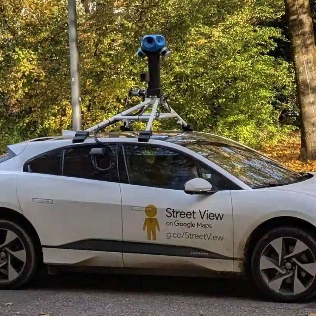Picture of a Google Car spotted in Thalkirchen (Munich), Bavaria, Germany on October 17, 2024.