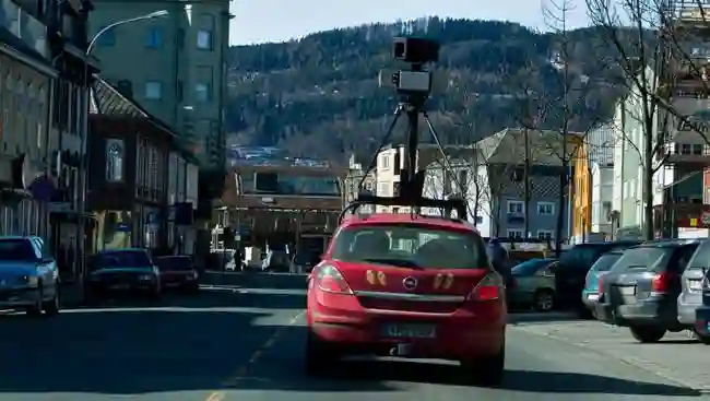 Picture of a Google Car spotted in Trondheim, Trøndelag, Norway on April 12, 2010.