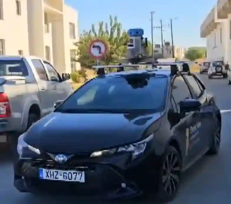 Picture of a Google Car spotted in Kos, Decentralized Administration of the Aegean, Greece on October 23, 2024.
