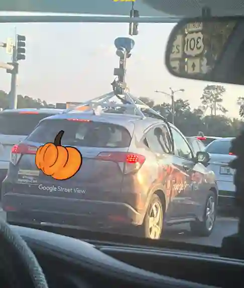 Picture of a Google Car spotted in North Florida, USA on October 25, 2024.