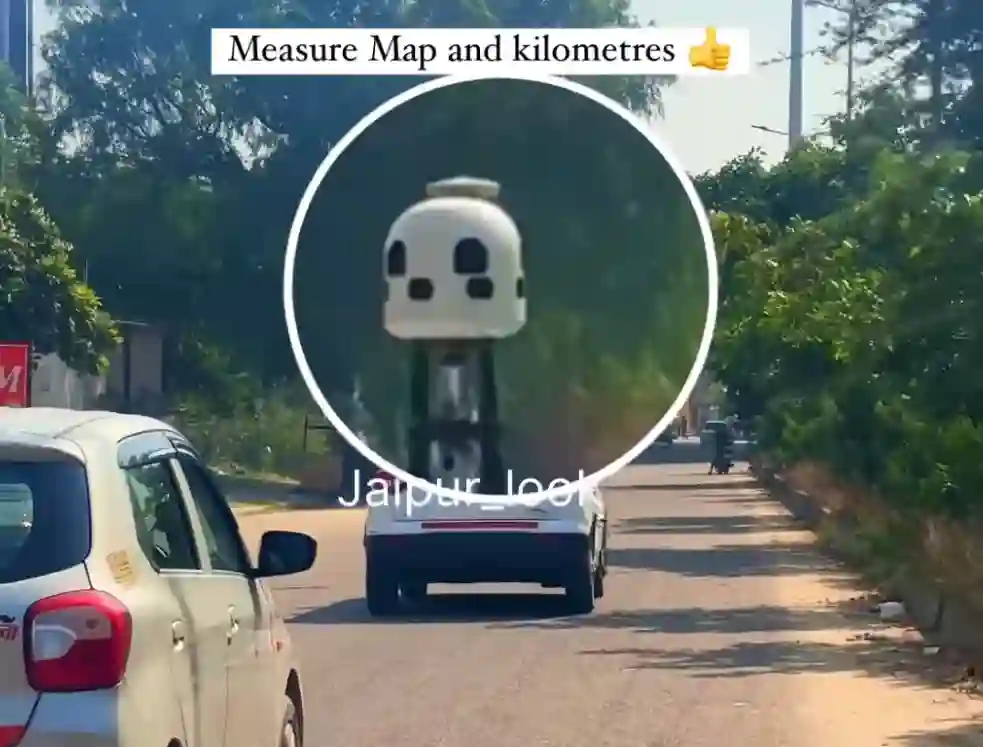Picture of a Apple Car spotted in Jaipur, Rajasthan, India on October 24, 2024.