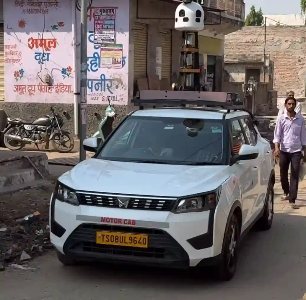 Picture of a Apple Car spotted in Bharatpur, Rajasthan, India on October 25, 2024.