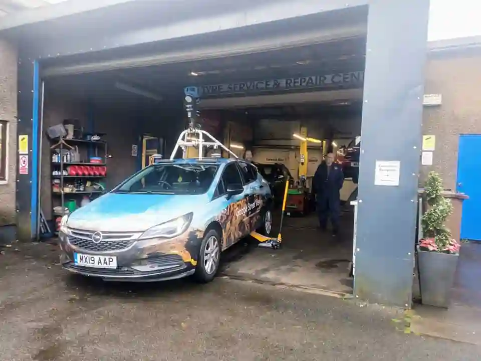Picture of a Google Car spotted in Whitburn, Scotland, United Kingdom on October 29, 2024.
