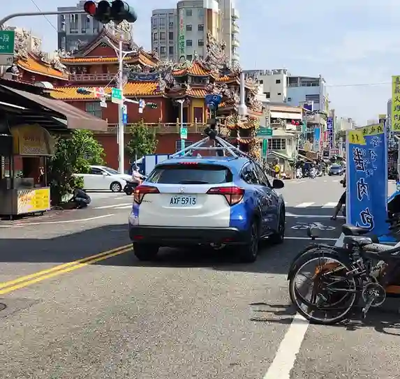 Picture of a Google Car spotted in Tainan, Tainan City, Taiwan on October 30, 2024.