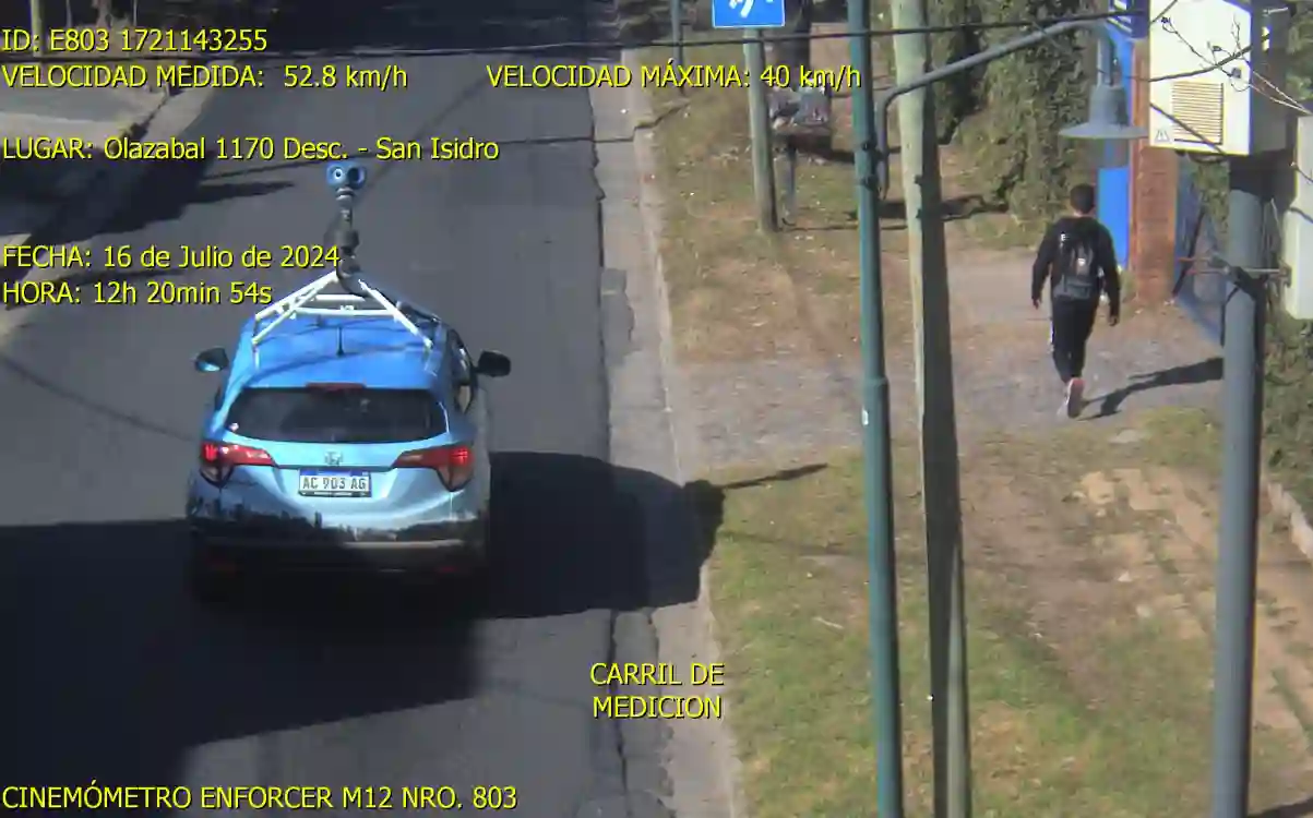 Picture of a Google Car spotted in San Isidro, Buenos Aires Province, Argentina on July 16, 2024.