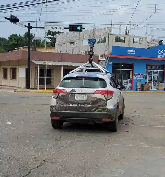 Picture of a Google Car spotted in Loma Bonita, Oaxaca, Mexico on November 5, 2024.
