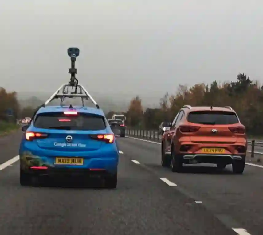 Picture of a Google Car spotted in Bar Hill, England, United Kingdom on November 6, 2024.