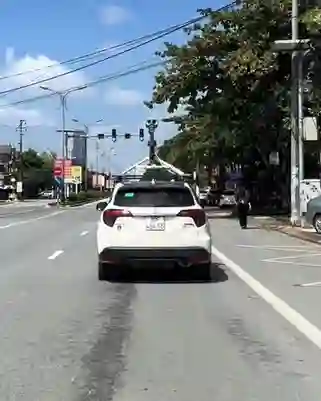 Picture of a Google Car spotted in Hà Tĩnh Province, Vietnam on October 31, 2024.