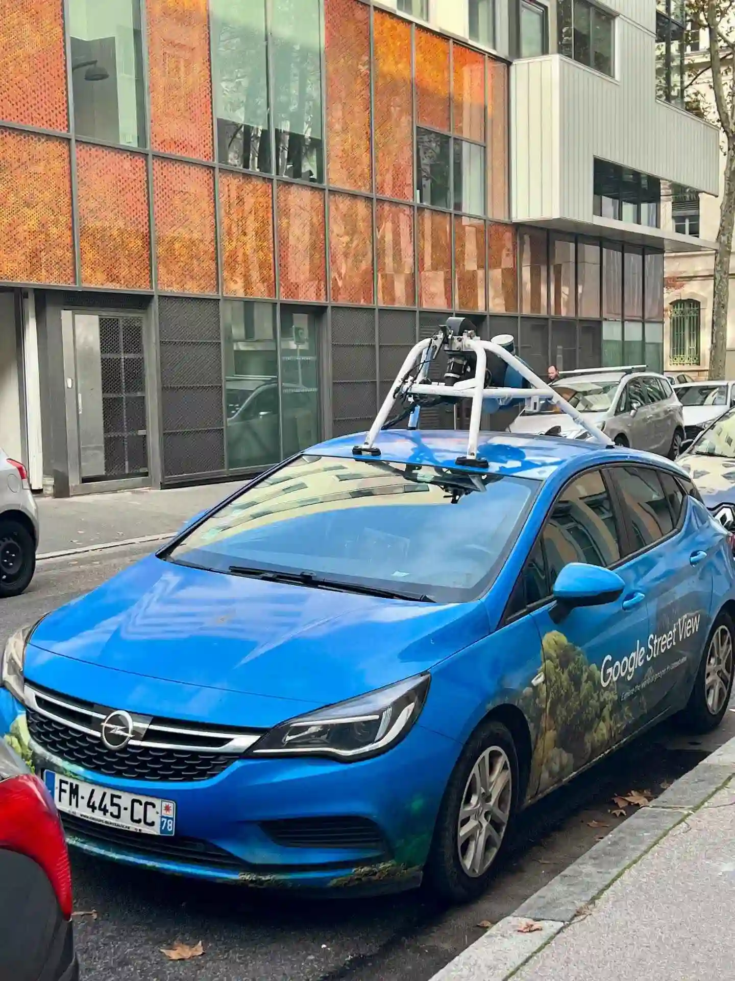 Picture of a Google Car spotted in Lyon, Auvergne-Rhône-Alpes, France on November 9, 2024.