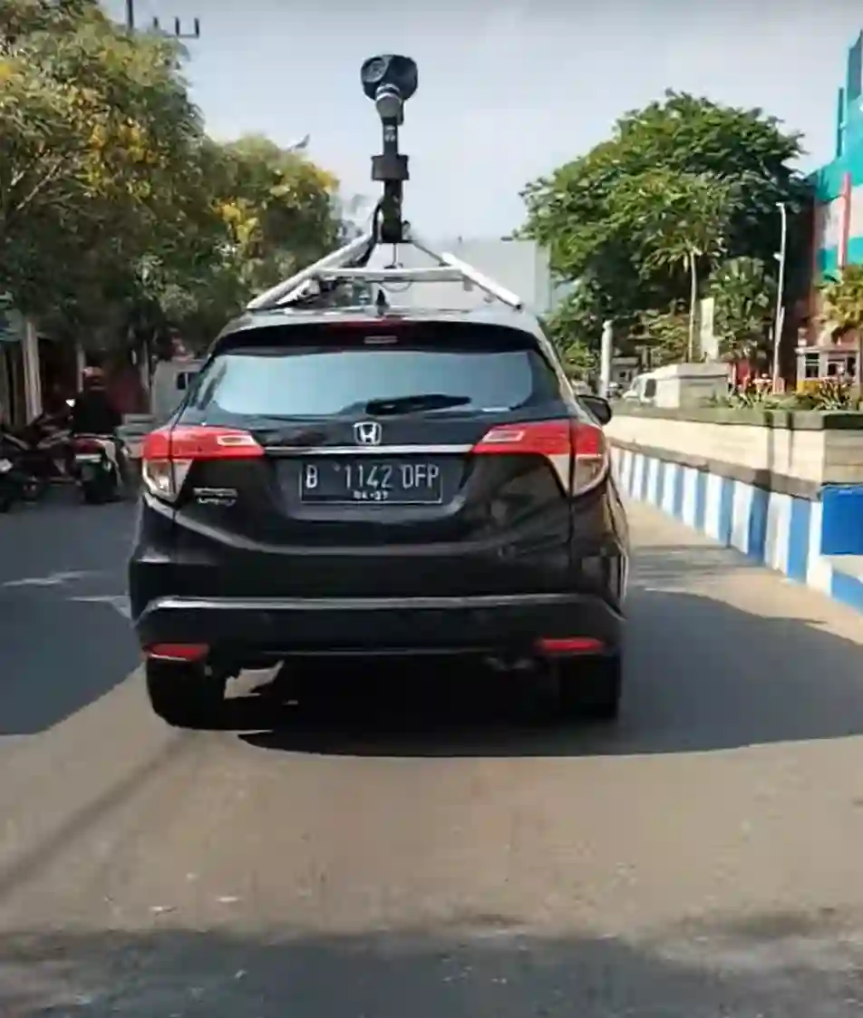 Picture of a Google Car spotted in Ponorogo, East Java, Indonesia on November 7, 2024.