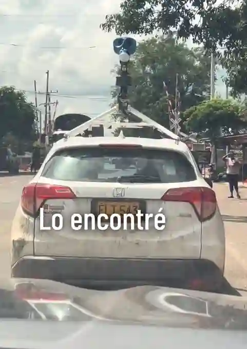 Picture of a Google Car spotted in Colombia on November 9, 2024.