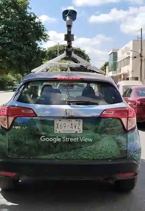 Picture of a Google Car spotted in Puerto Morelos, Quintana Roo, Mexico on November 7, 2024.