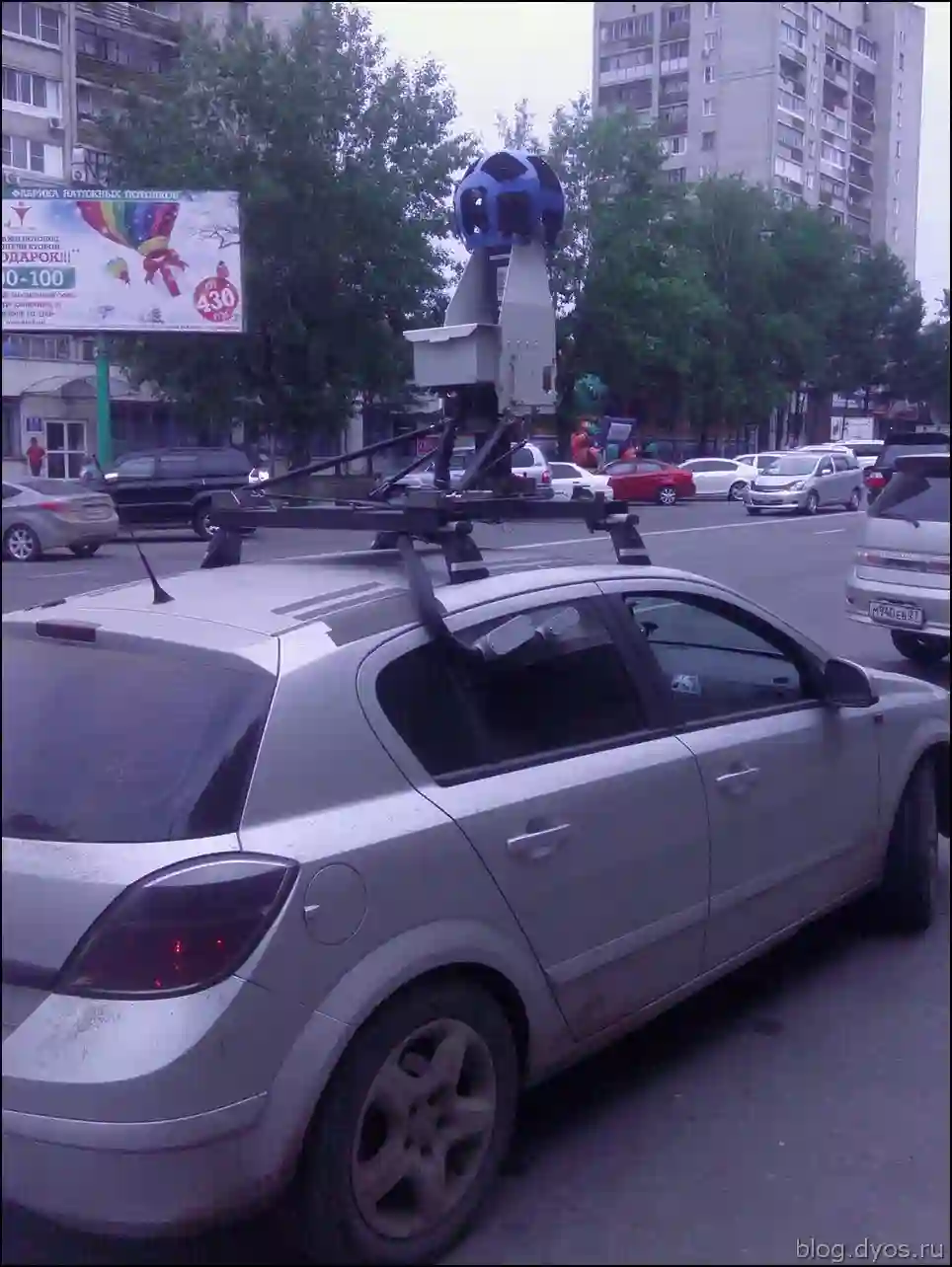 Picture of a Google Car spotted in Khabarovsk, Khabarovsk Krai, Russia on June 7, 2013.