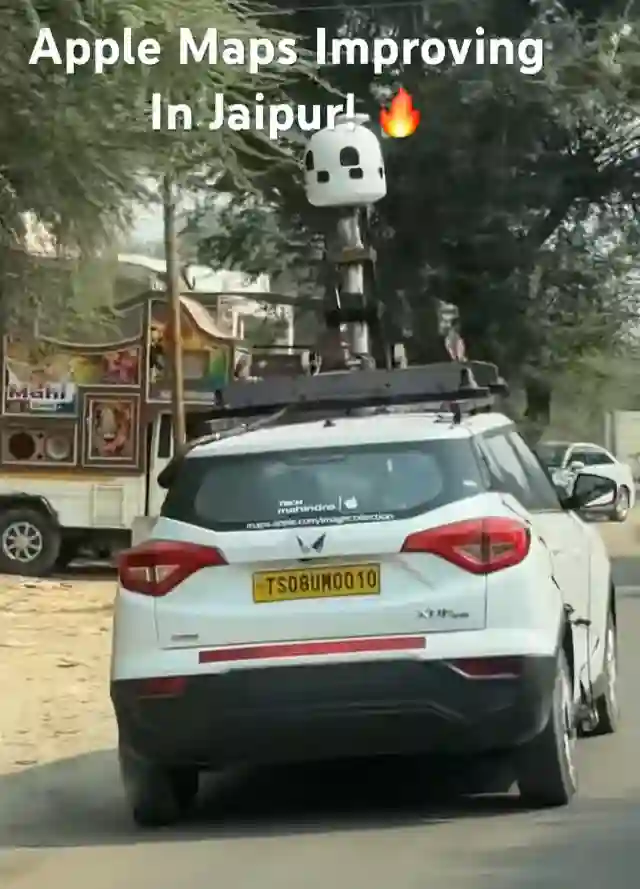 Picture of a Apple Car spotted in Jaipur, Rajasthan, India on November 11, 2024.