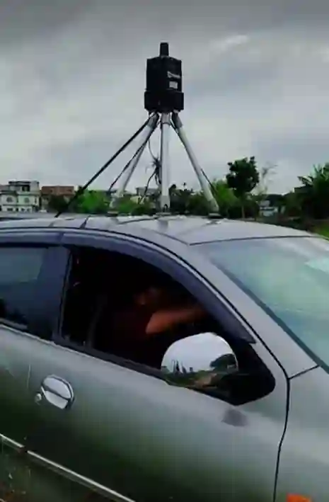 Picture of a Google Car spotted in Janakpur, Madhesh Province, Nepal on August 9, 2024.