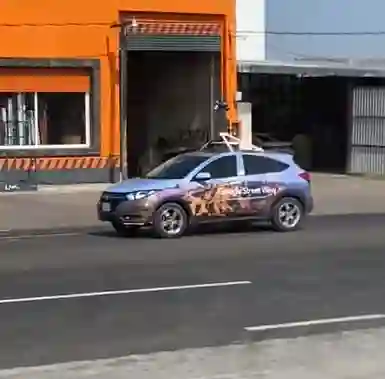 Picture of a Google Car spotted in Zináparo, Michoacán, Mexico on November 7, 2024.
