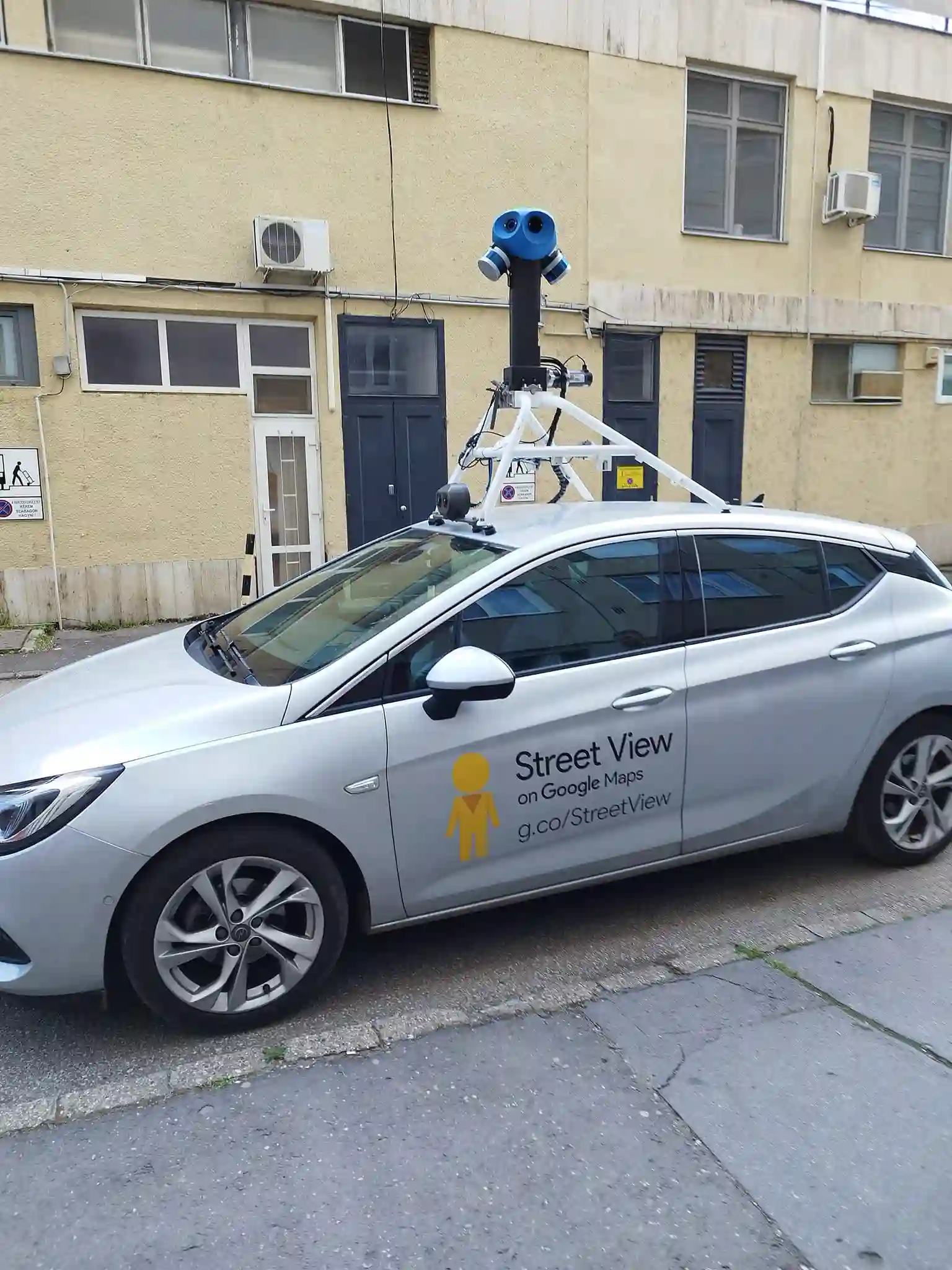 Picture of a Google Car spotted in Hódmezővásárhely, Csongrád, Hungary on April 30, 2024.