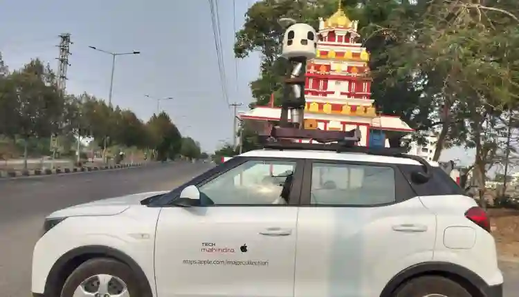 Picture of a Google Car spotted in Nirmal, Telangana, India on April 30, 2024.