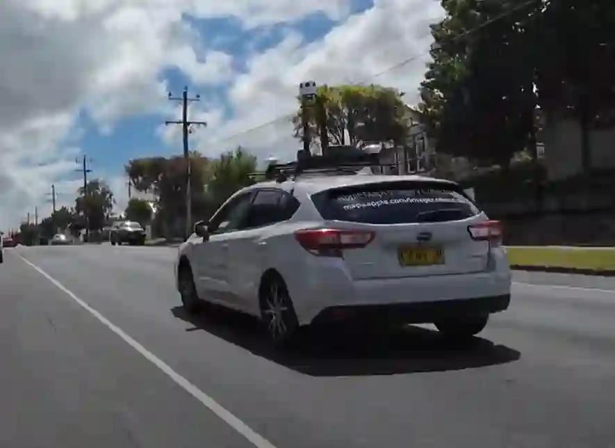 Picture of a Apple Car spotted in Newtown, Victoria, Australia on November 17, 2024.