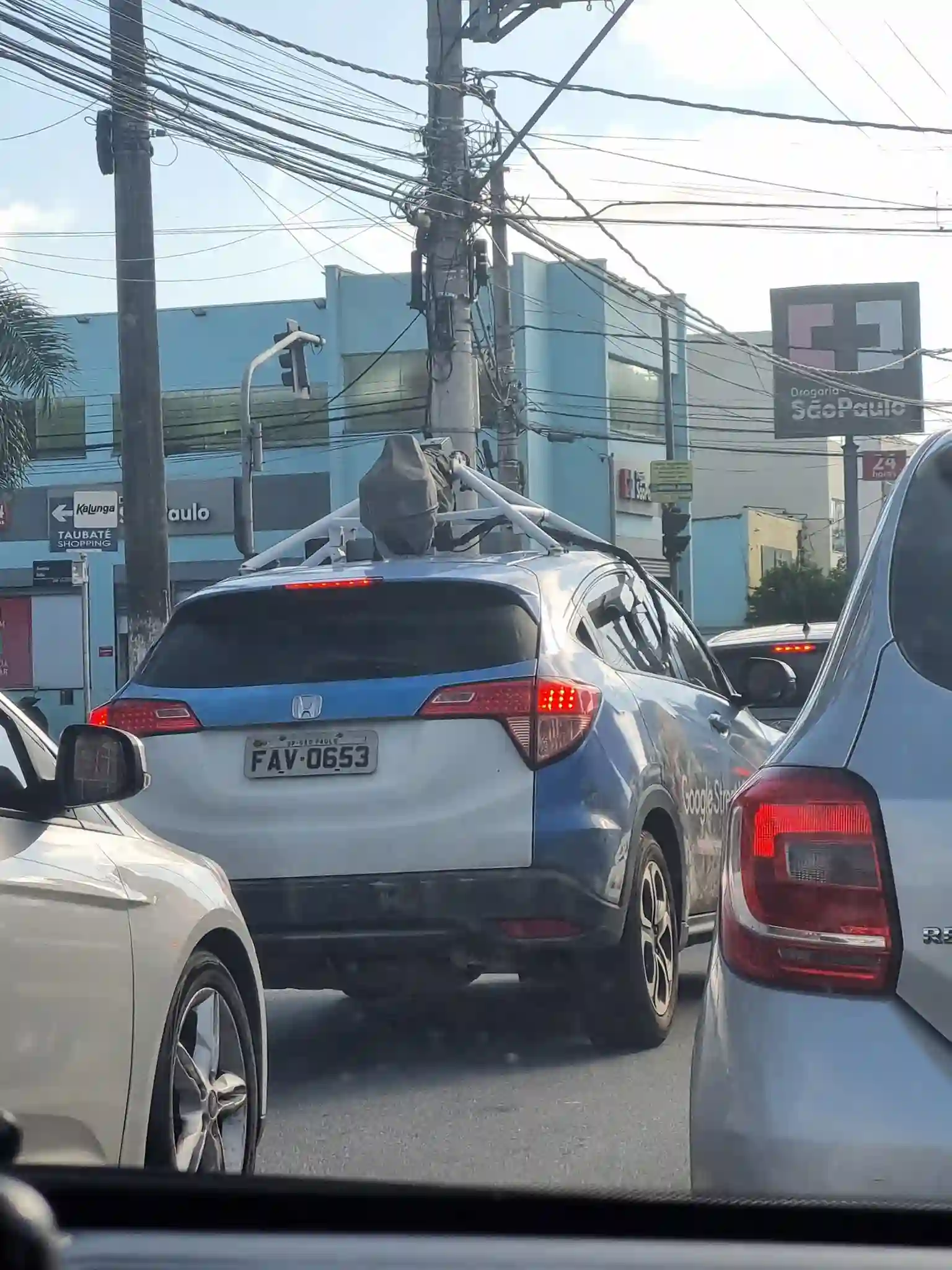 Picture of a Google Car spotted in Taubaté, State of São Paulo, Brazil on November 18, 2024.