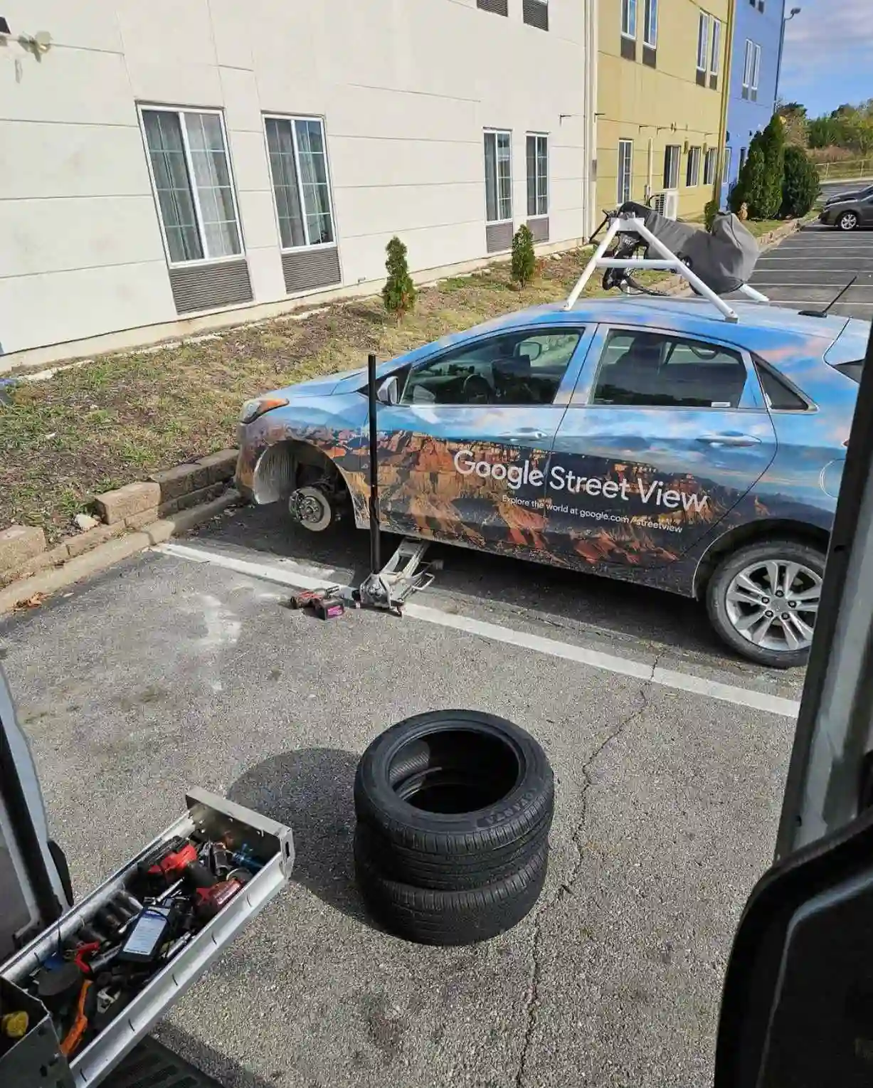 Picture of a Google Car spotted in Blue Springs, Missouri, United States on November 18, 2024.