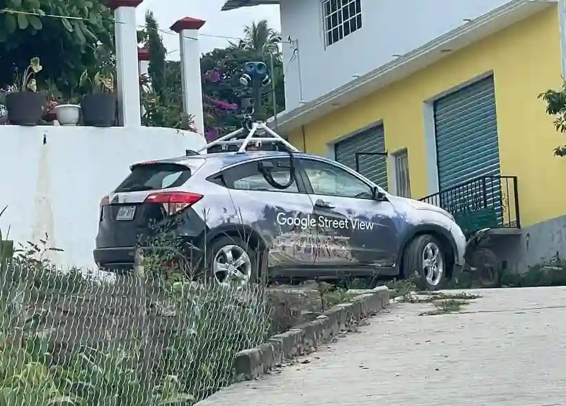 Picture of a Google Car spotted in Santa María Jicaltepec, Oaxaca, Mexico on November 16, 2024.