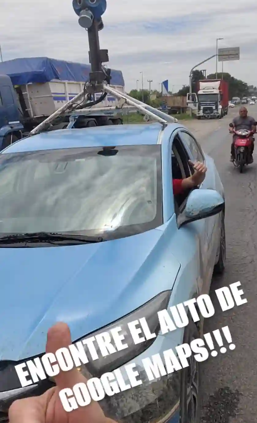 Picture of a Google Car spotted in Arrecifes, Buenos Aires Province, Argentina on November 22, 2024.