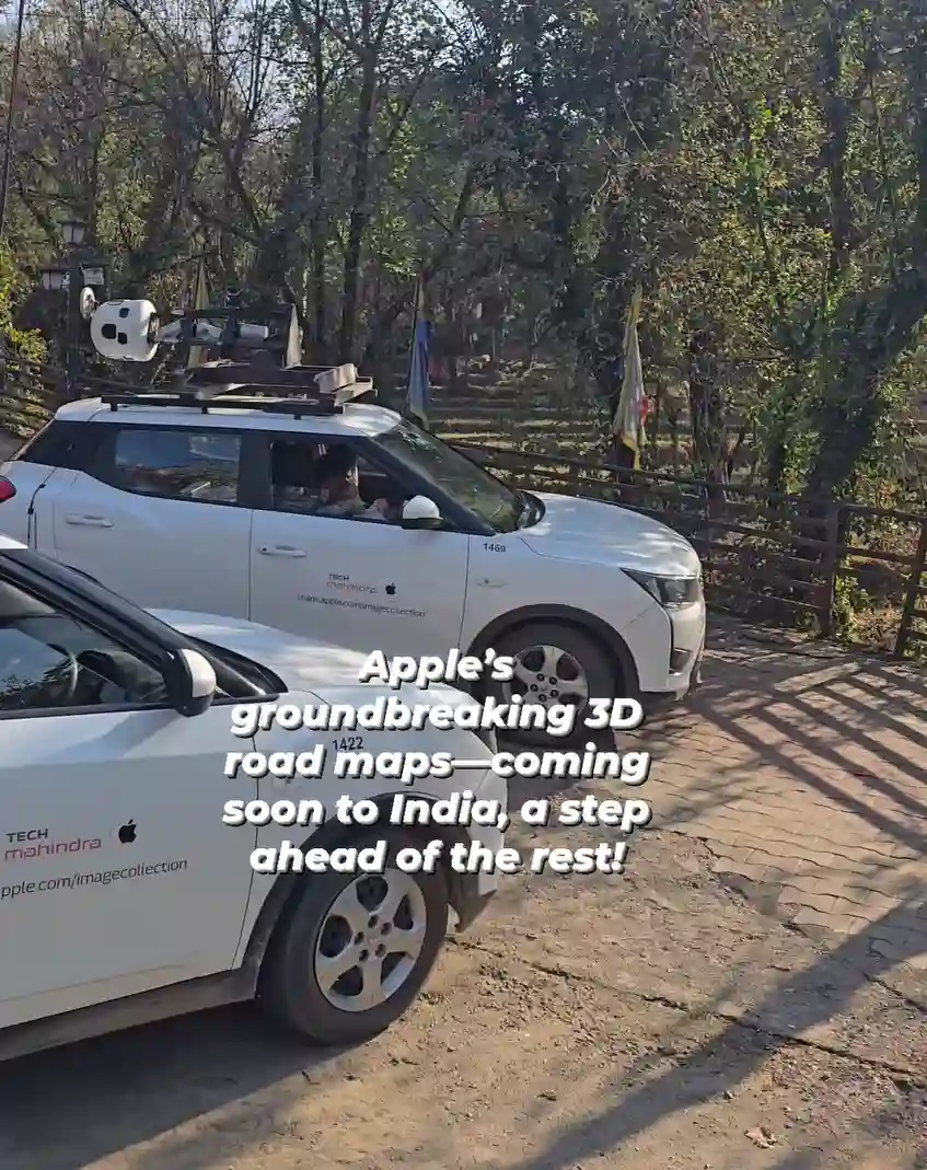 Picture of a Apple Car spotted in Himachal Pradesh, India on November 21, 2024.