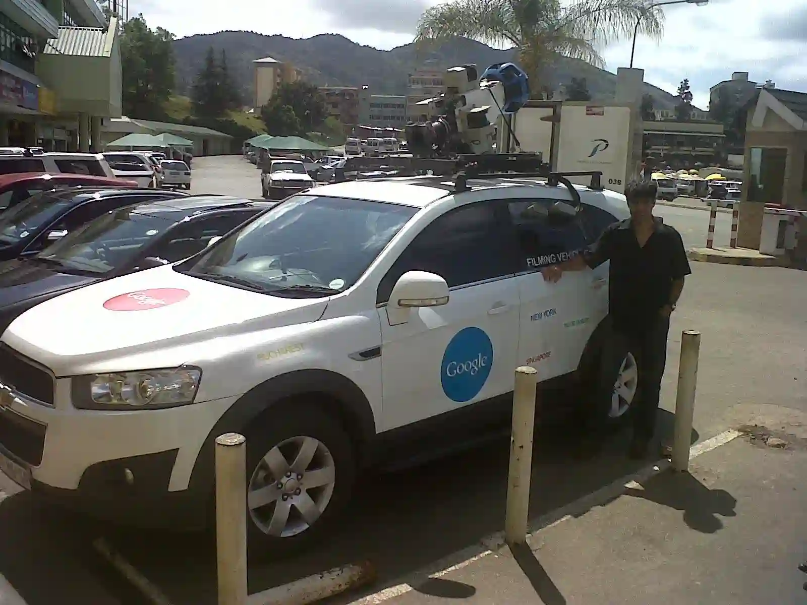 Picture of a Google Car spotted in Mbabane, Eswatini on February 26, 2013.