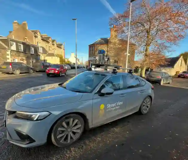 Picture of a Google Car spotted in Aviemore, Scotland, United Kingdom on November 21, 2024.