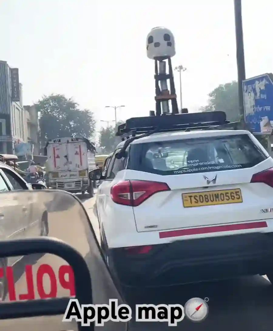 Picture of a Apple Car spotted in New Delhi, Delhi, India on November 30, 2024.