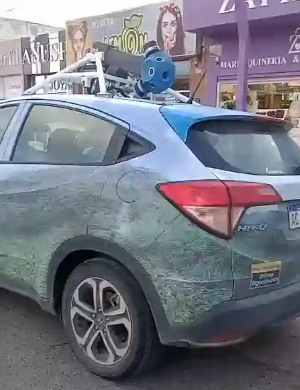Picture of a Google Car spotted in Caleta Olivia, Santa Cruz, Argentina on December 6, 2024.