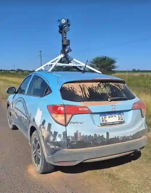 Picture of a Google Car spotted in Rojas, Buenos Aires Province, Argentina on December 11, 2024.