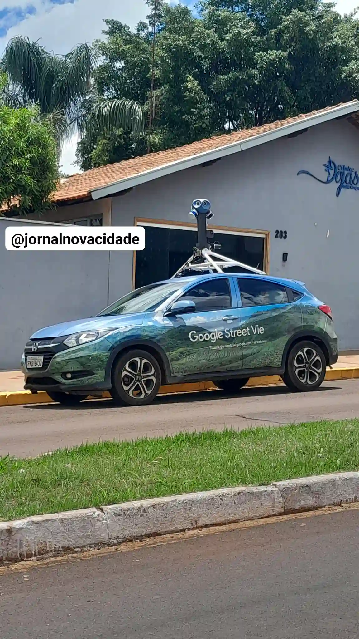 Picture of a Google Car spotted in Orlândia, São Paulo, Brazil on December 12, 2024.