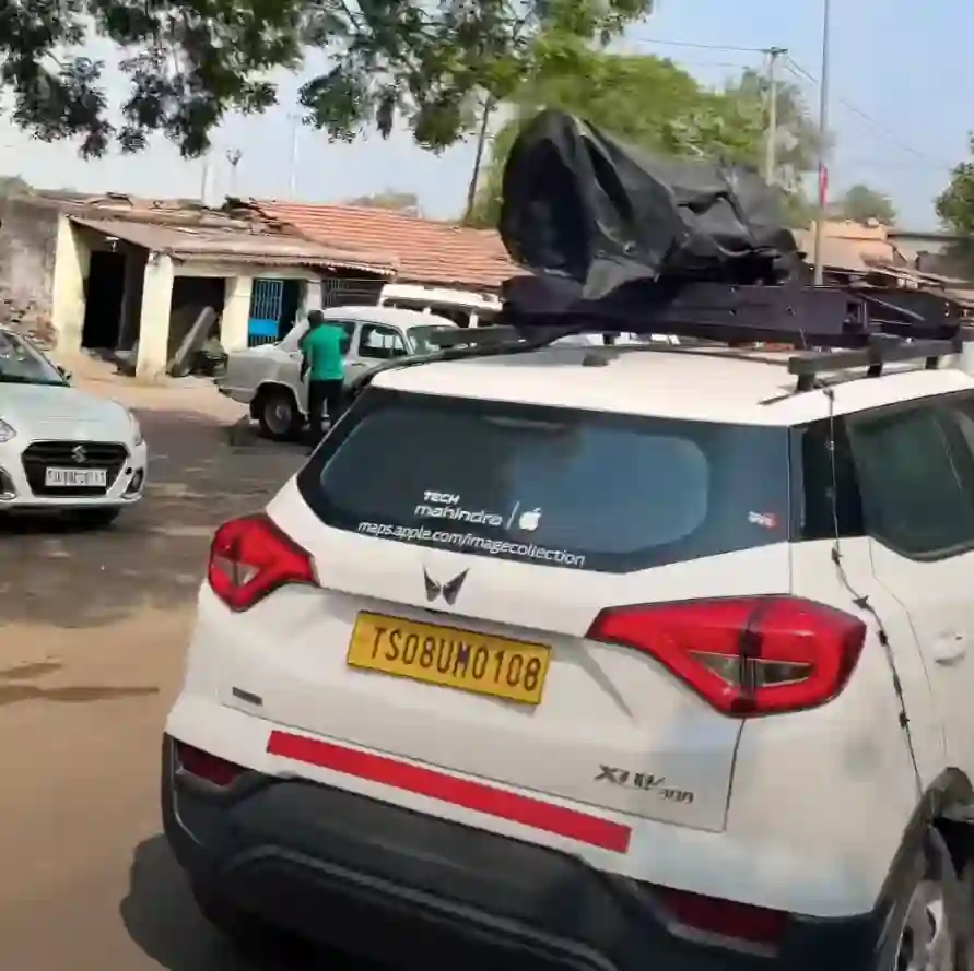 Picture of a Apple Car spotted in Dhanbad, Jharkhand, India on October 24, 2024.