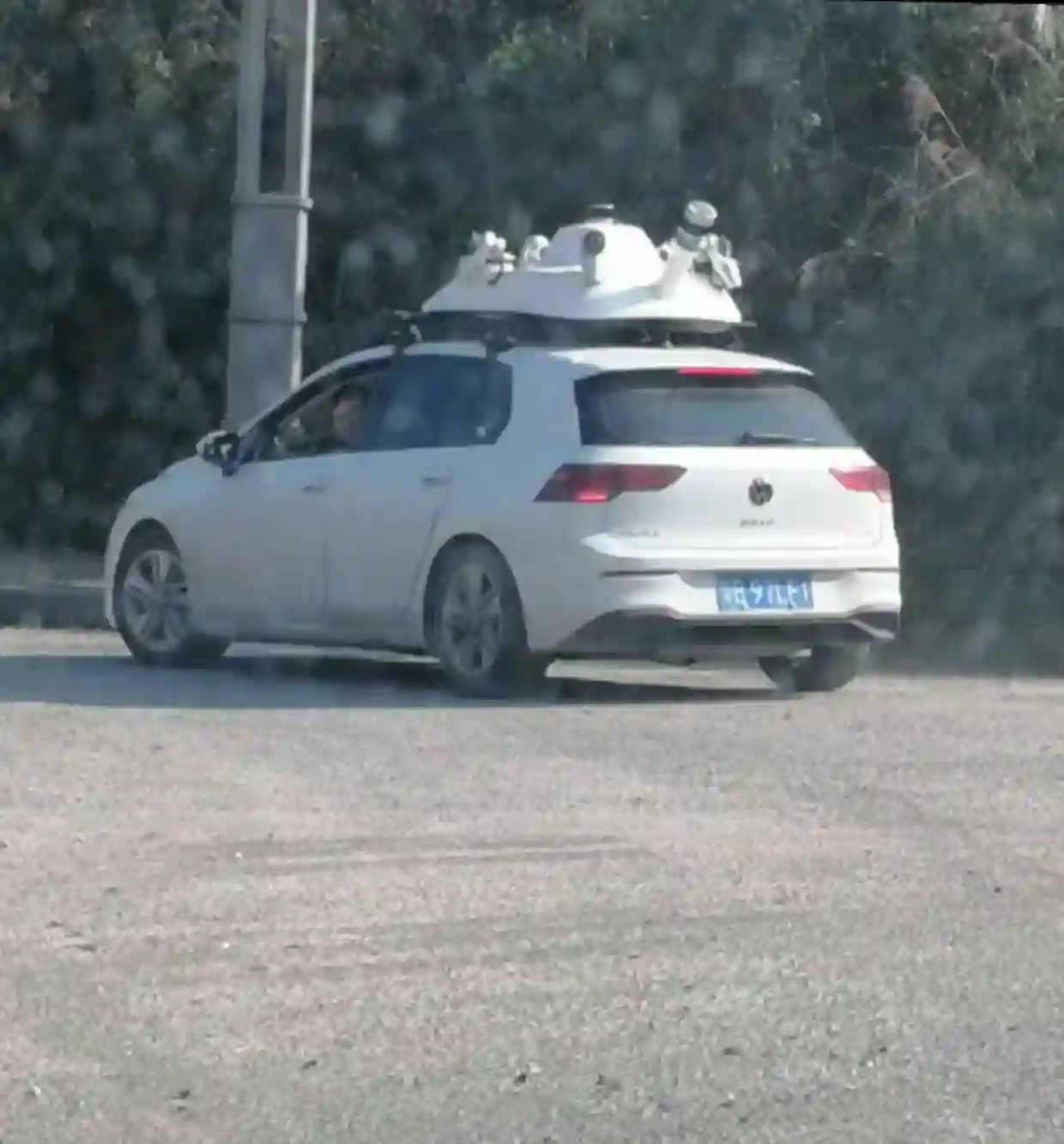 Picture of a Tencent Car spotted in Zunyi, Guizhou, China on December 16, 2024.
