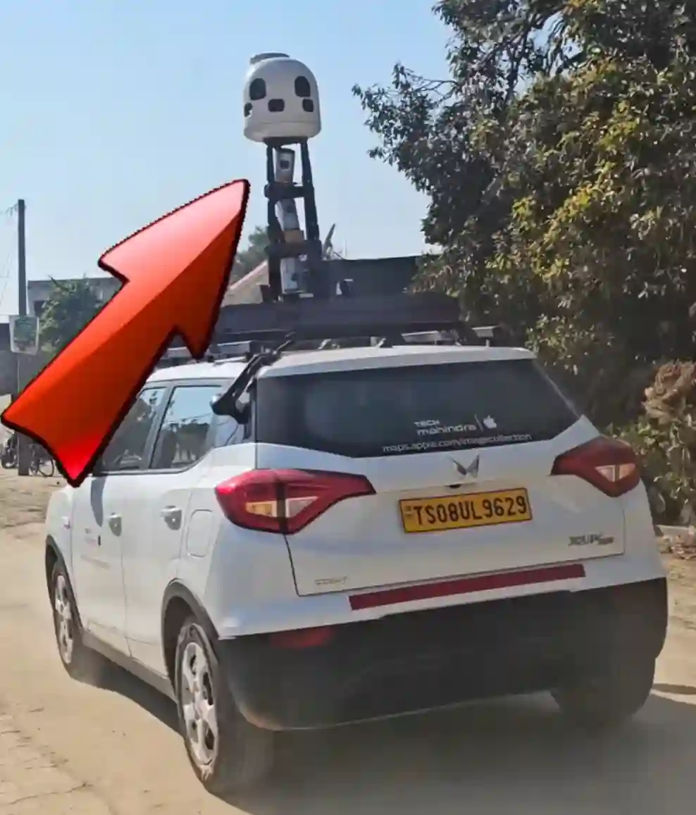 Picture of a Apple Car spotted in Bulandshahr district ?, Uttar Pradesh, India on December 14, 2024.