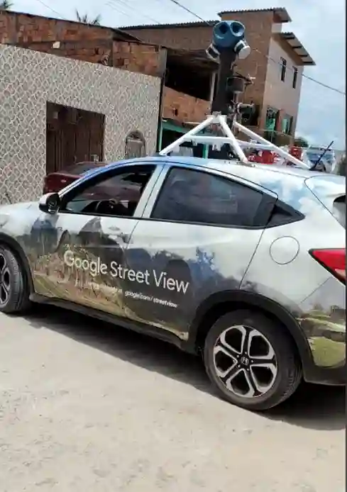 Picture of a Google Car spotted in Brazil on December 18, 2024.