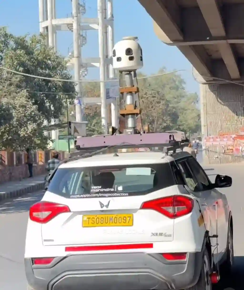 Picture of a Apple Car spotted in Ludhiana, Punjab, India on December 4, 2024.