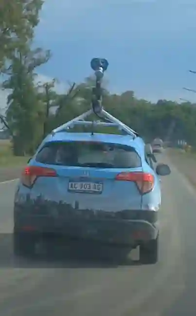Picture of a Google Car spotted in Rojas, Buenos Aires Province, Argentina on December 20, 2024.