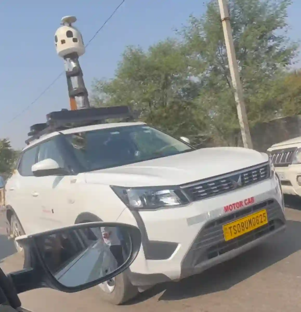 Picture of a Apple Car spotted in Chomu, Rajasthan, India on December 20, 2024.